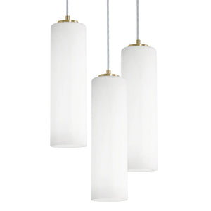 AFX Lighting - LEOP0412MB lbRND3 - Three Light Pendant - Leo - Light Antique Brass