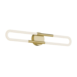 AFX Lighting - ADEV2404LAJUD lb - LED Vanity - Adel - Light Antique Brass