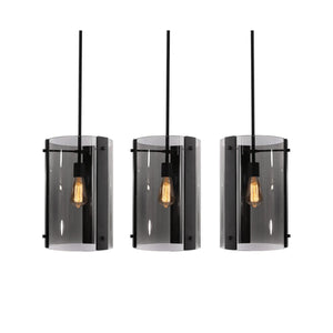AFX Lighting - DNAP10MBBKLNR3 - Three Light Linear Pendant - Dana - Black
