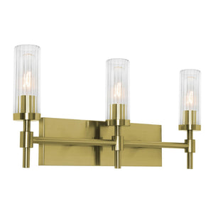 AFX Lighting - HNTV2411MB lb - Three Light Vanity - Huntington - Light Antique Brass