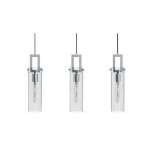 AFX Lighting - HOUP04MBSNLNR3 - Three Light Linear Pendant - Houston - Satin Nickel