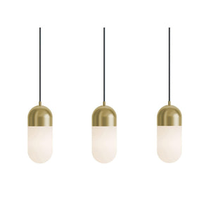AFX Lighting - IRVP05LAJUD lbLNR3 - LED Linear Pendant - Irvine - Light Antique Brass