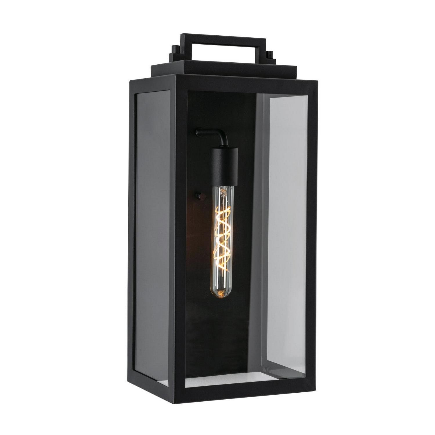 AFX Lighting - KANW0919MBBK - One Light Outdoor Wall Sconce - Kansas - Black