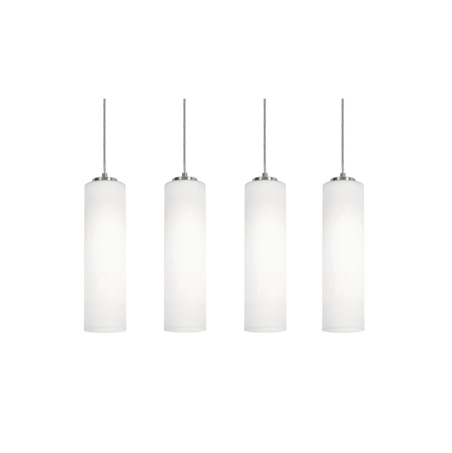 AFX Lighting - LEOP0412MBSNLNR4 - Four Light Linear Pendant - Leo - Satin Nickel
