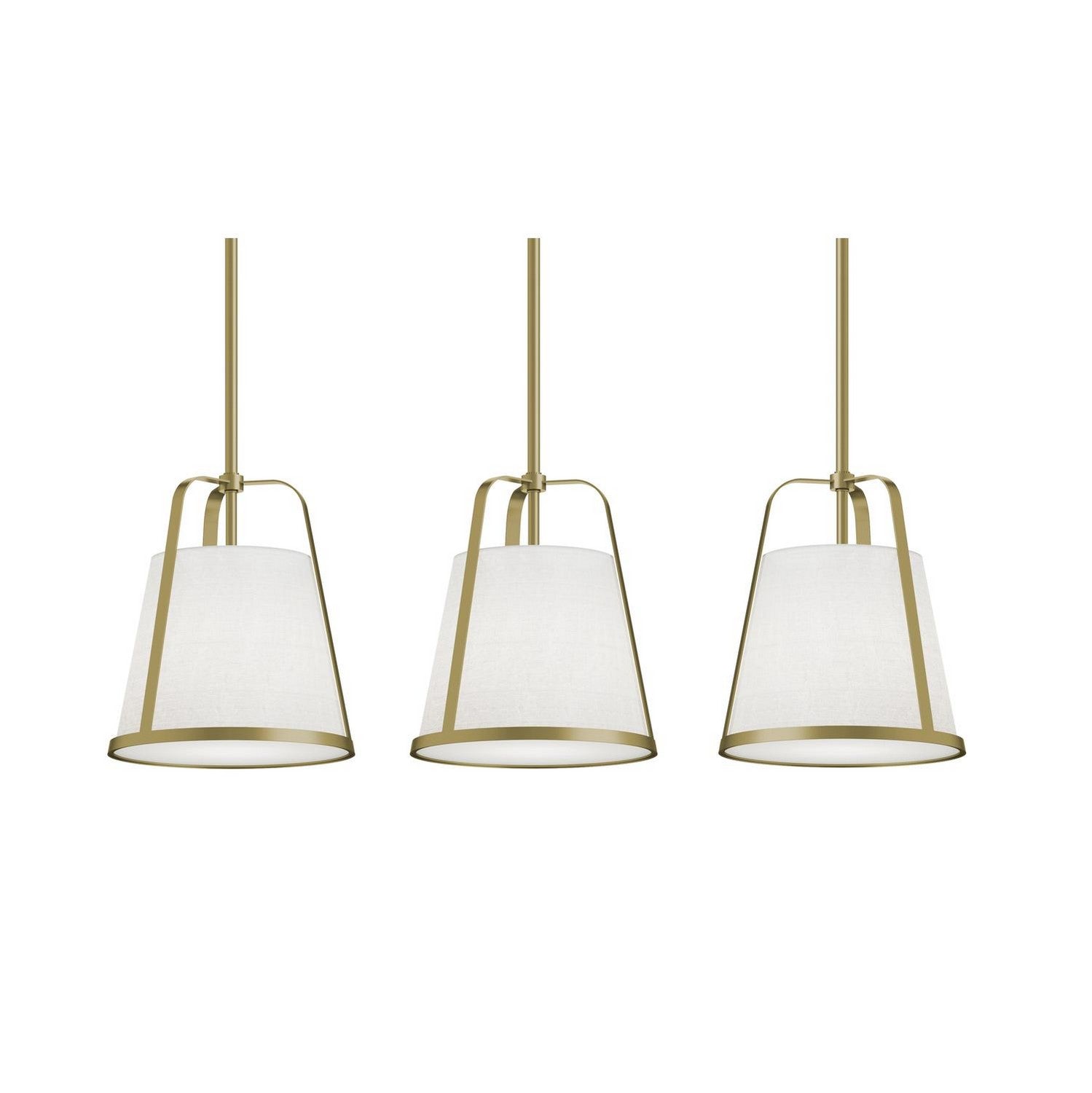 AFX Lighting - LIZP10MB lbLNR3 - Three Light Linear Pendant - Lizzette - Light Antique Brass