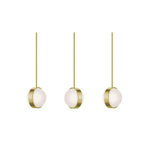 AFX Lighting - VRNP09LAJUD lbLNR3 - LED Linear Pendant - Verona - Light Antique Brass