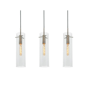 AFX Lighting - VSAP05MBSNLNR3 - Three Light Linear Pendant - Vista - Light Antique Brass