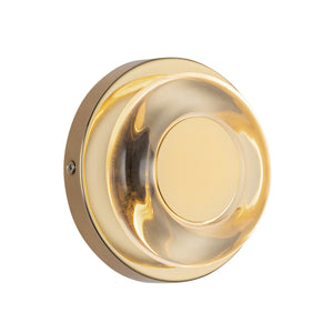 Kuzco Lighting - WS97204-MRB/CL - LED Wall Sconce - Stephord - Metallic Brass/Clear Glass