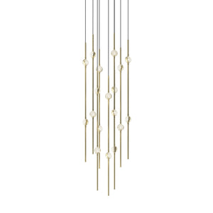 Sonneman - 2012.38C - LED Pendant - Constellation - Satin Brass