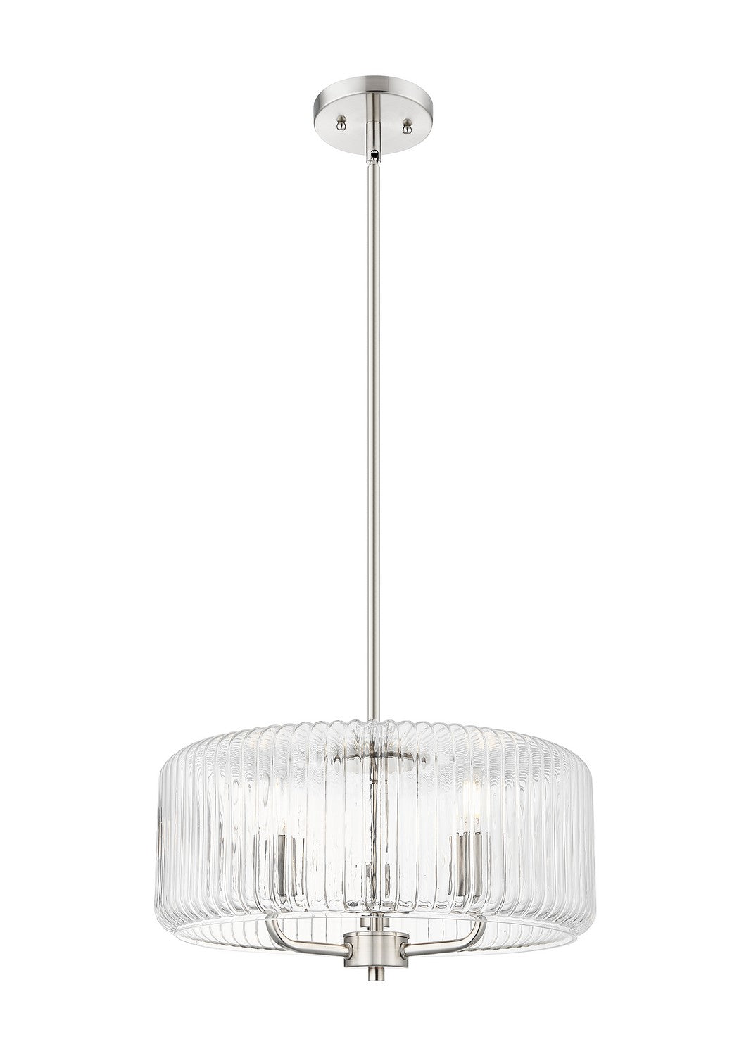 Innovations - 436-3S-SN-G436-16CL - Three Light Pendant - Ballston - Brushed Satin Nickel