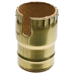 Satco - 80-1442 - Shell With Paper Liner - Polished Brass