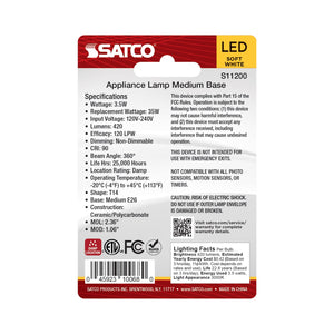 Satco - S11200 - Light Bulb - Clear