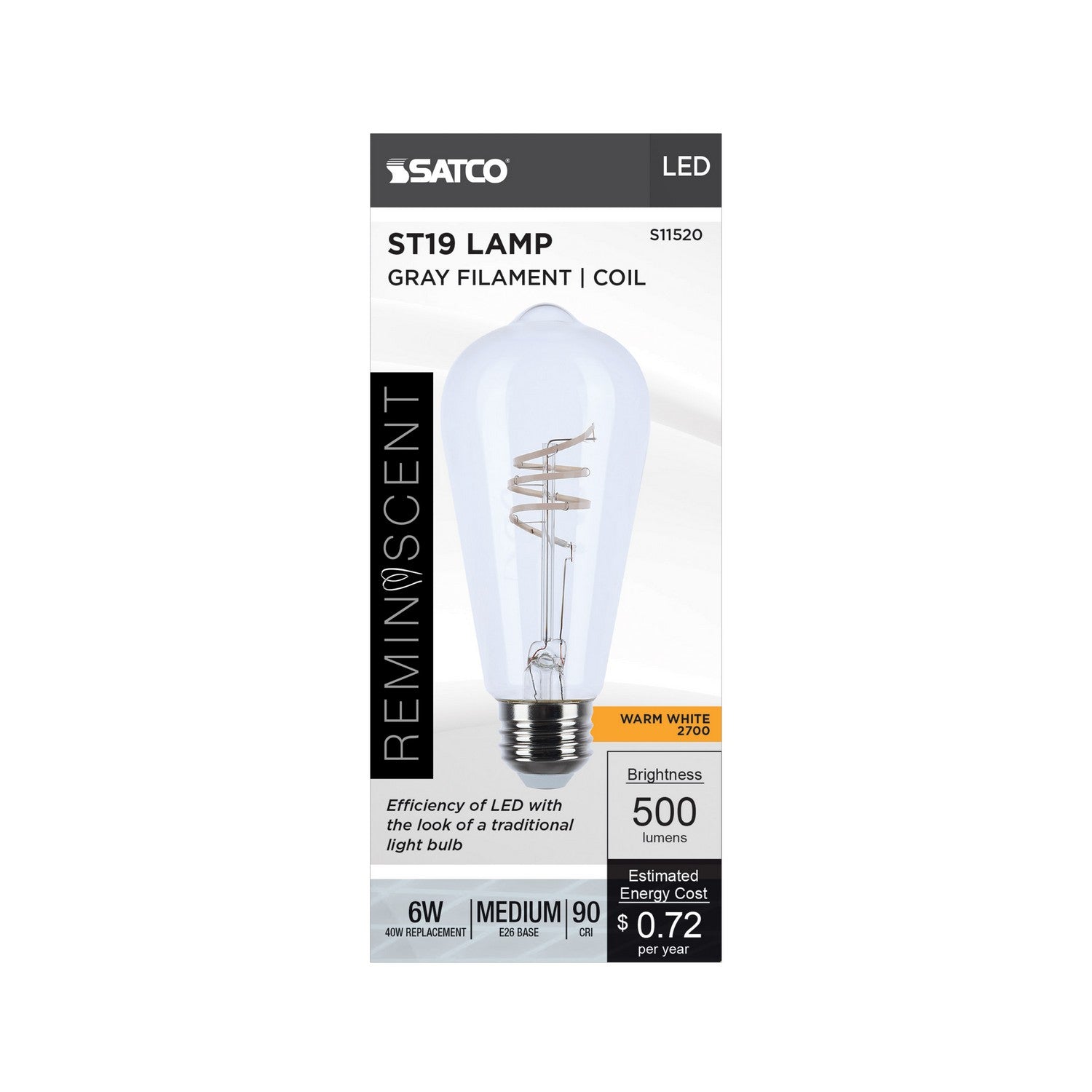 Satco - S11520 - Light Bulb - Clear