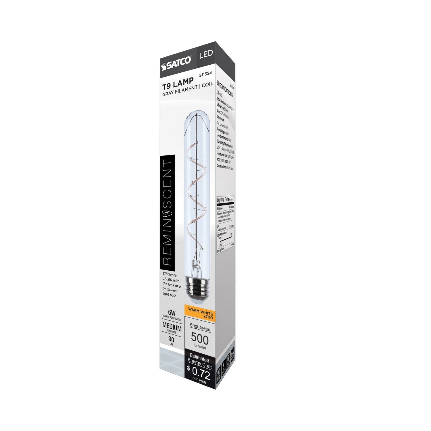 Satco - S11524 - Light Bulb - Clear