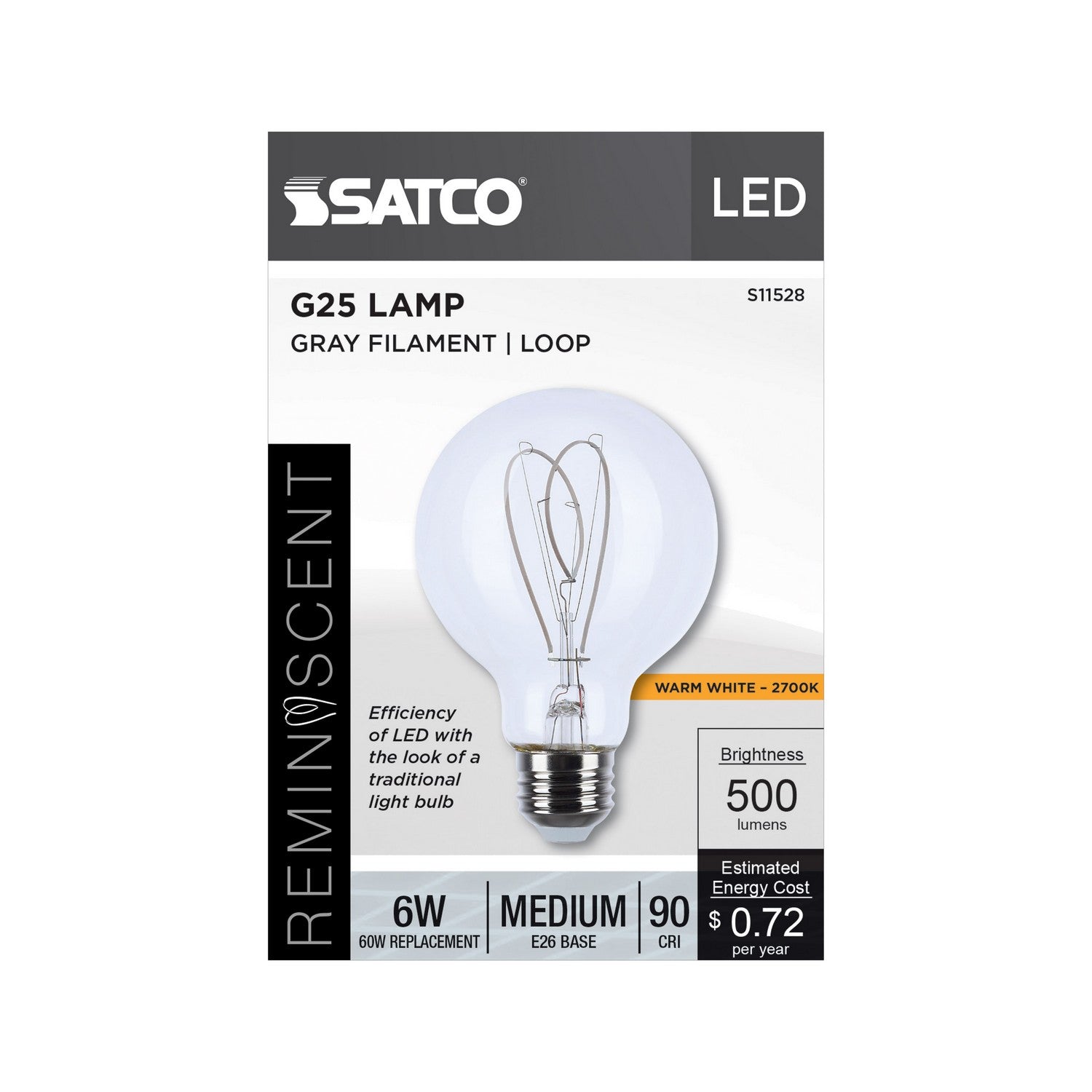 Satco - S11528 - Light Bulb - Clear