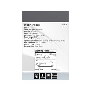 Satco - S11528 - Light Bulb - Clear