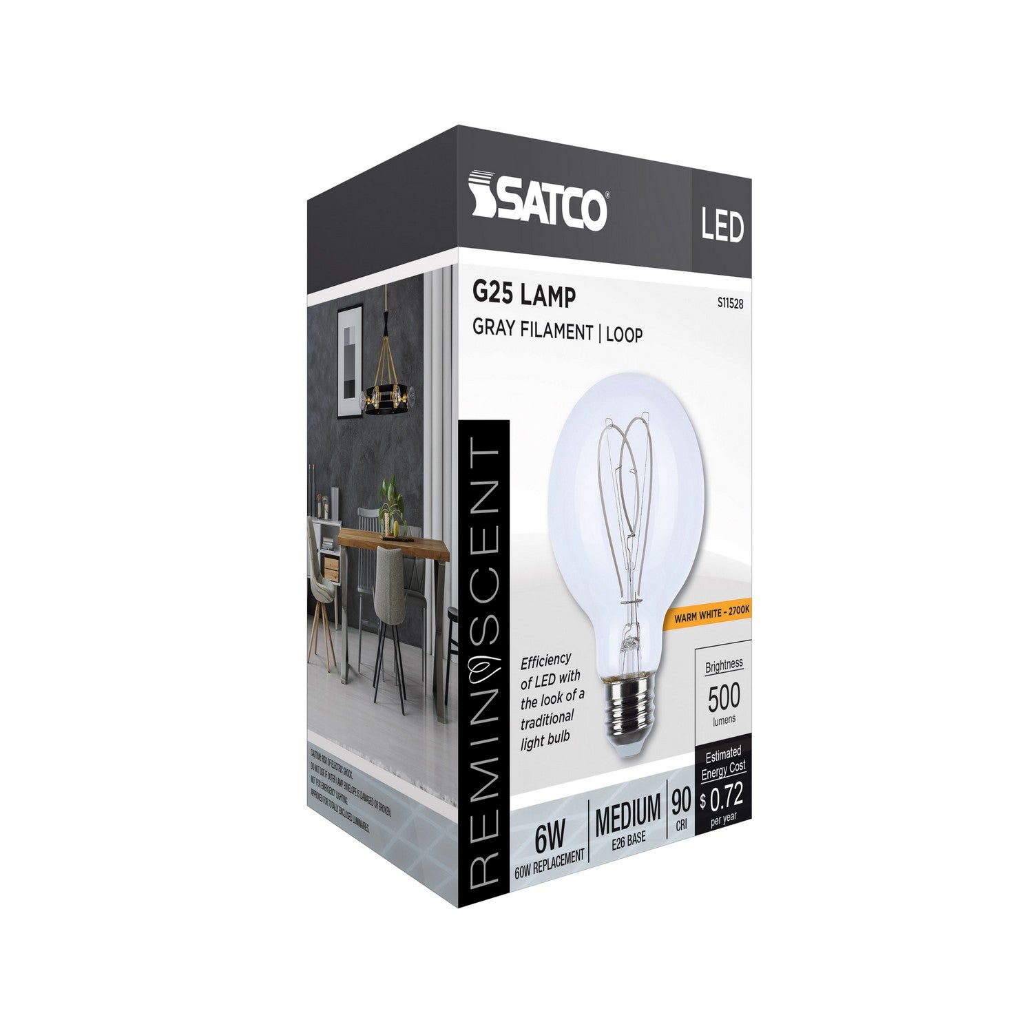 Satco - S11528 - Light Bulb - Clear
