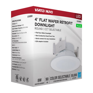 Satco - S11890 - LED Downlight Retrofit - Matte White