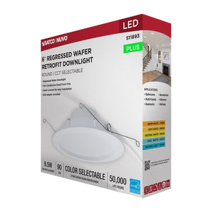 Satco - S11893 - LED Downlight Retrofit - Matte White