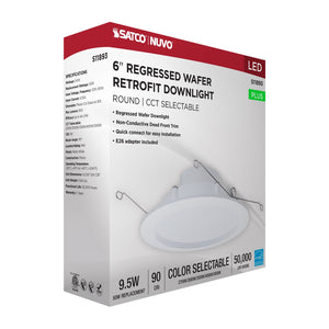 Satco - S11893 - LED Downlight Retrofit - Matte White