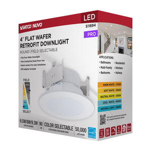 Satco - S11894 - LED Downlight Retrofit - Matte White