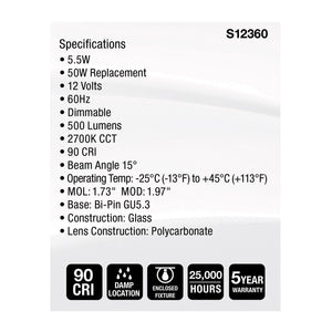 Satco - S12360 - Light Bulb - Clear