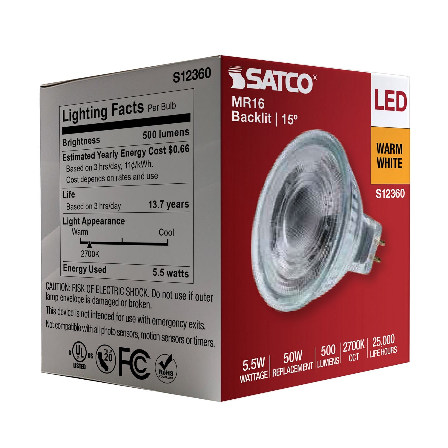 Satco - S12360 - Light Bulb - Clear