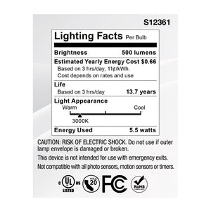 Satco - S12361 - Light Bulb - Clear