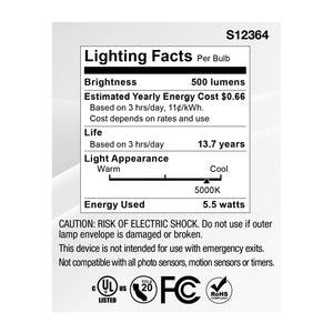 Satco - S12364 - Light Bulb - Clear