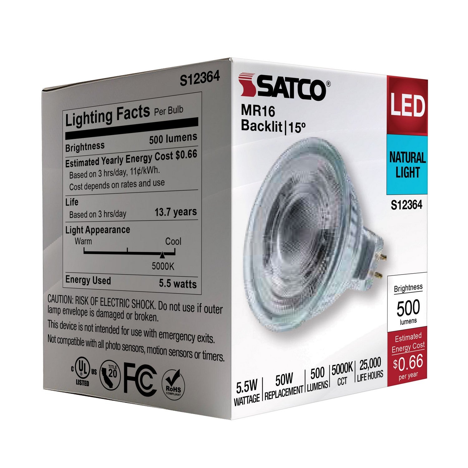 Satco - S12364 - Light Bulb - Clear