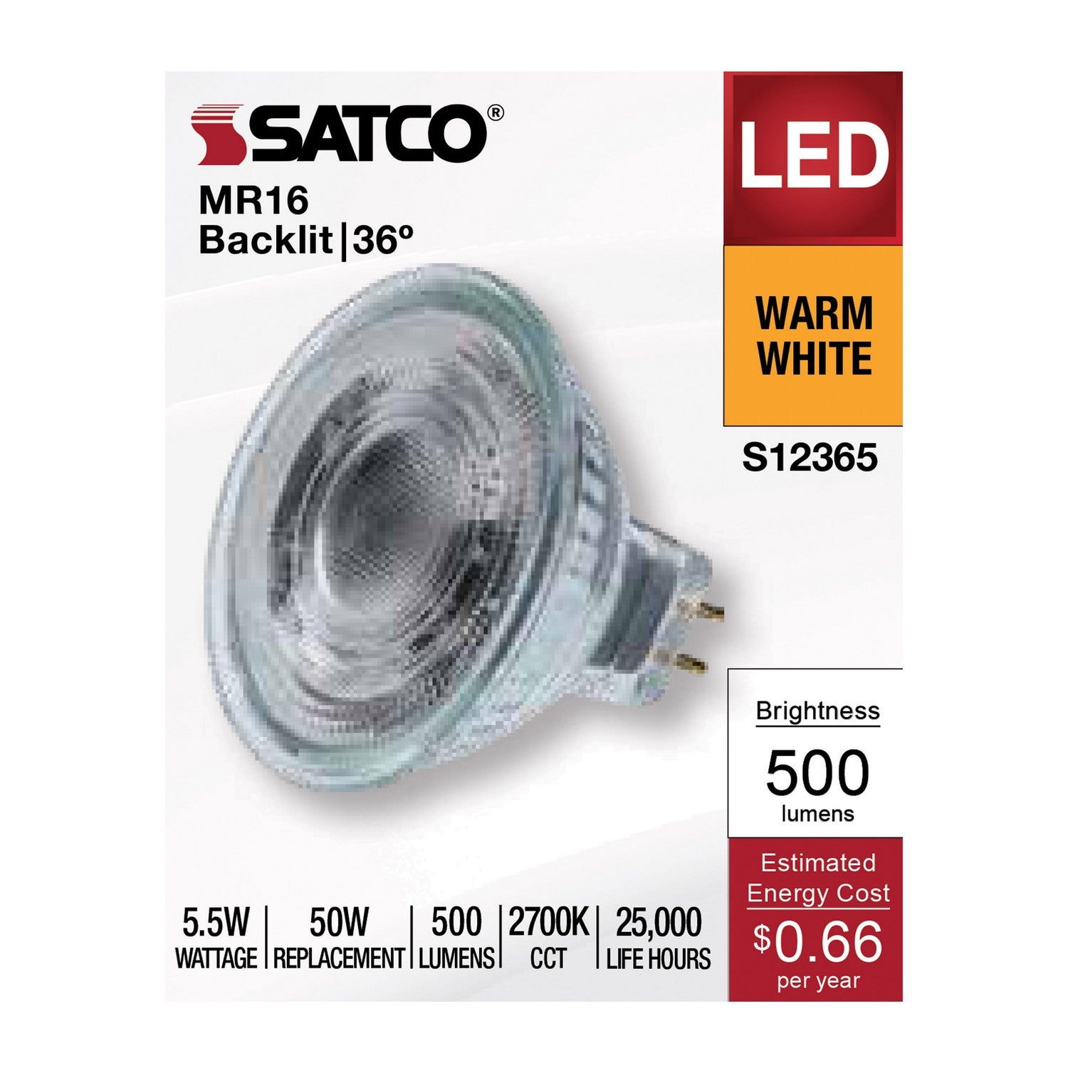 Satco - S12365 - Light Bulb - Clear