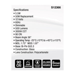 Satco - S12366 - Light Bulb - Clear