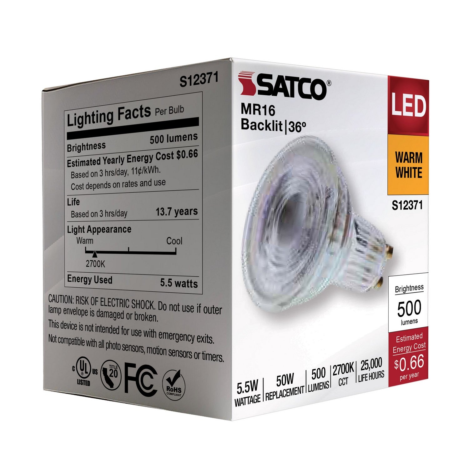 Satco - S12371 - Light Bulb - Clear