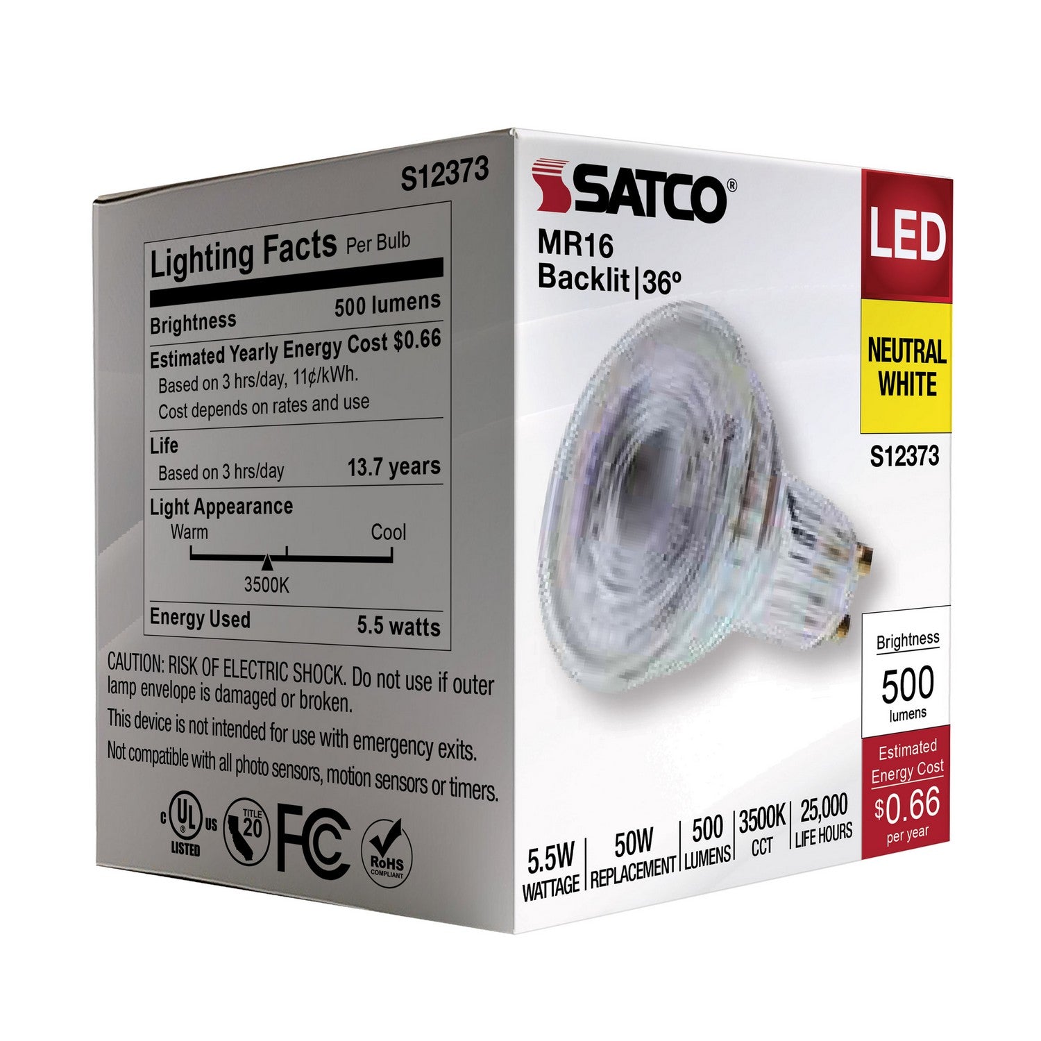 Satco - S12373 - Light Bulb - Clear