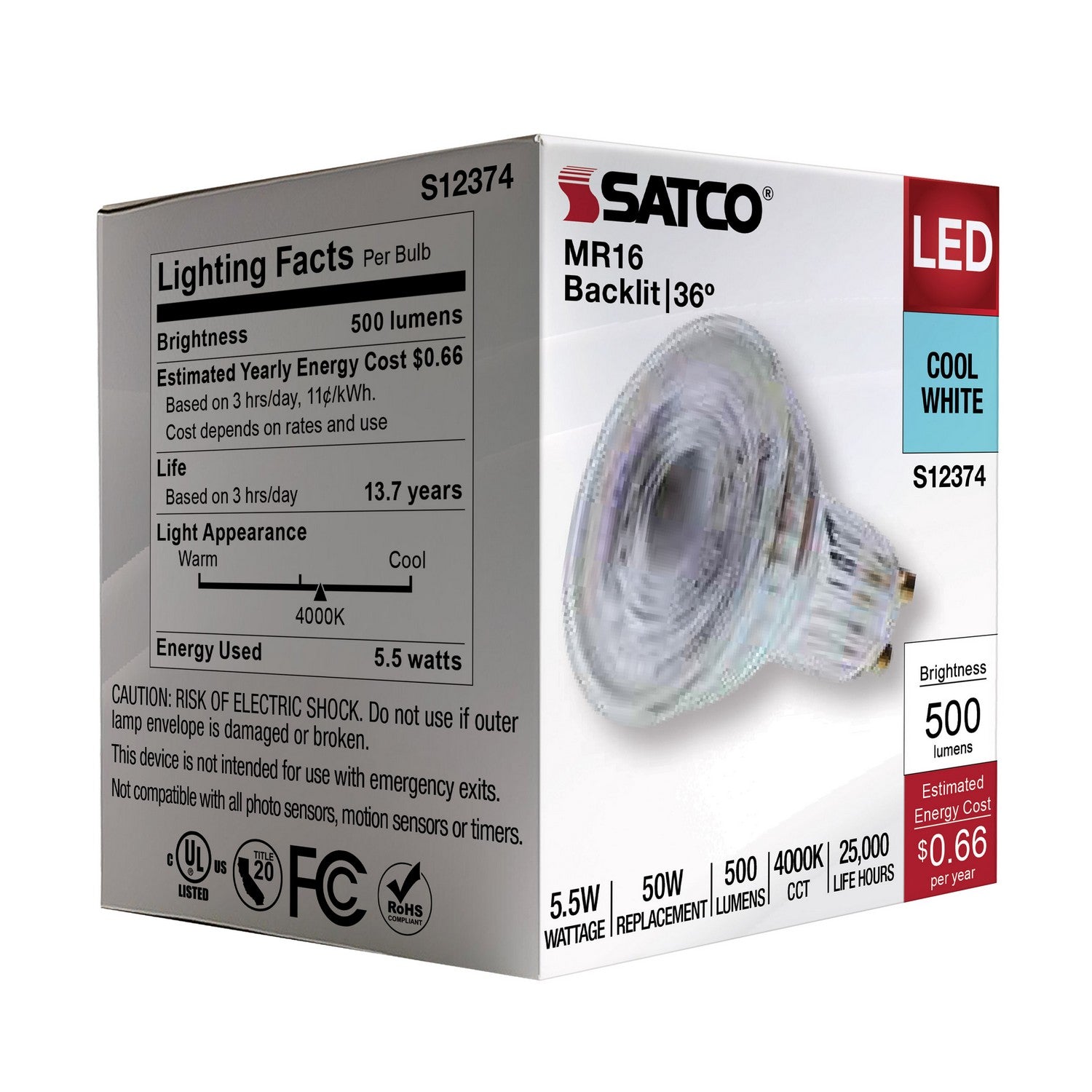 Satco - S12374 - Light Bulb - Clear