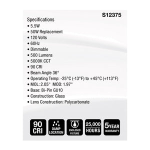 Satco - S12375 - Light Bulb - Clear