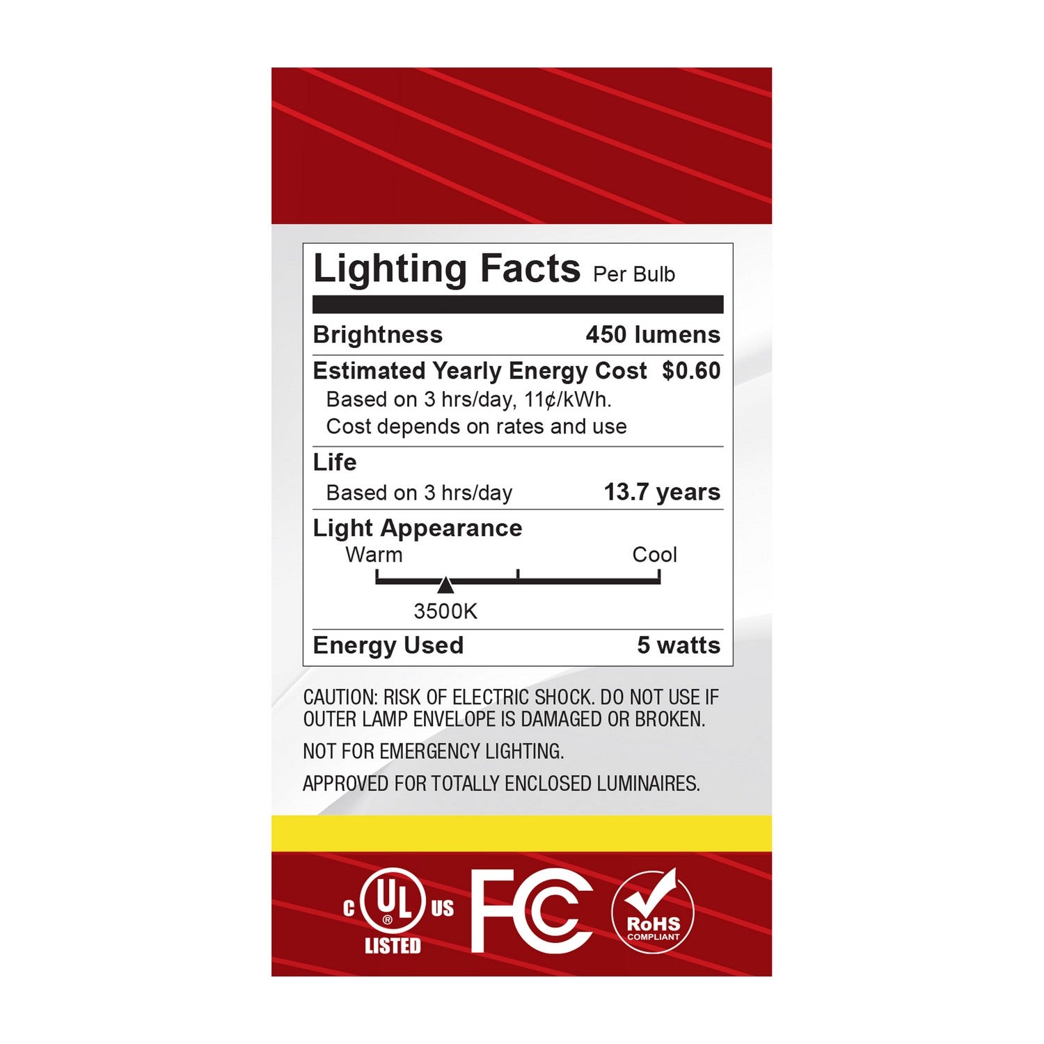 Satco - S12468 - Light Bulb - Clear