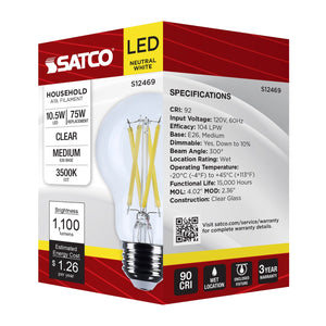 Satco - S12469 - Light Bulb - Clear