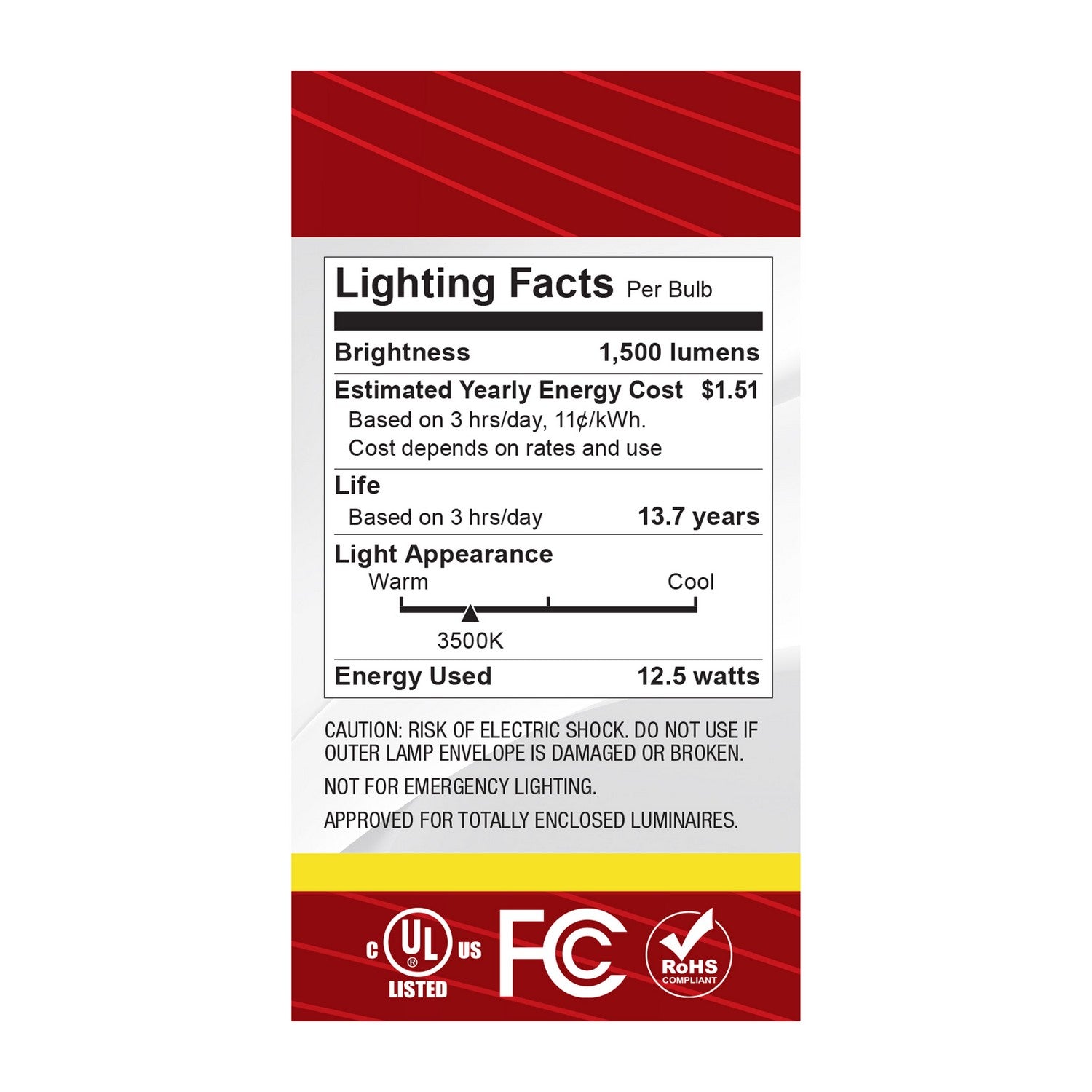 Satco - S12470 - Light Bulb - Clear