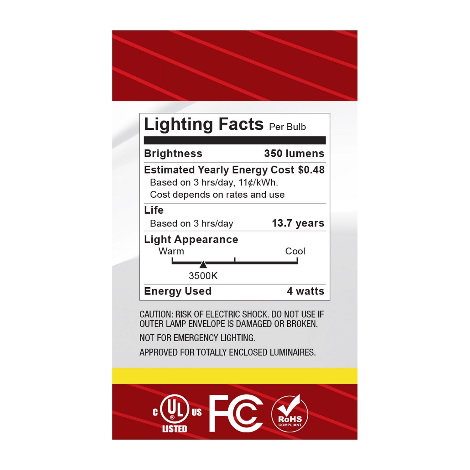 Satco - S12472 - Light Bulb - Clear