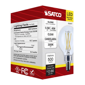 Satco - S12477 - Light Bulb - Clear