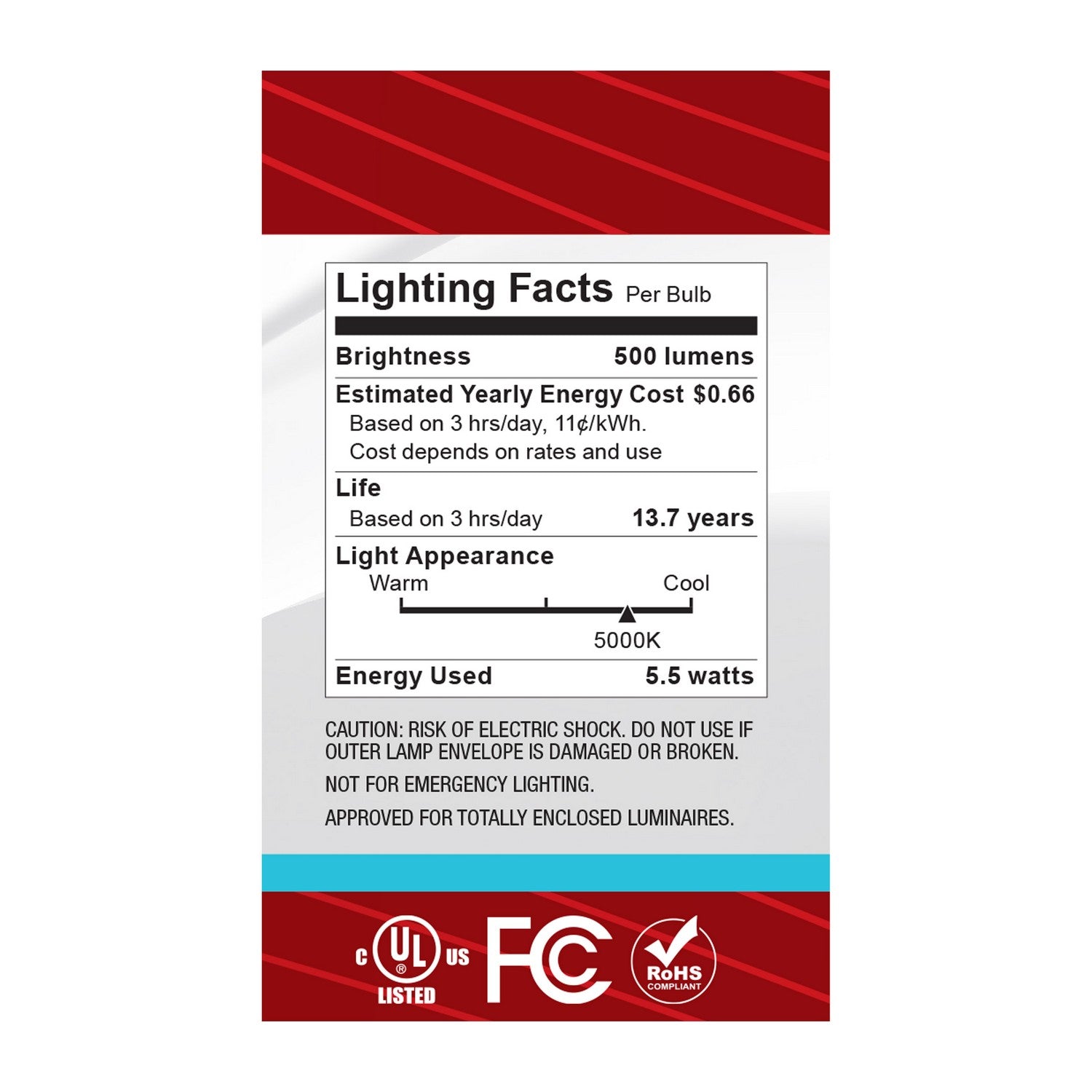 Satco - S12480 - Light Bulb - Clear