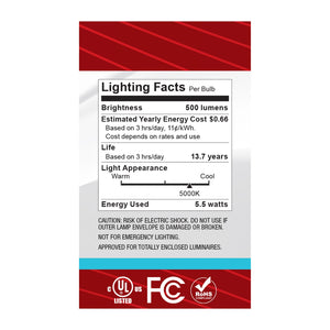 Satco - S12480 - Light Bulb - Clear