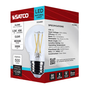 Satco - S12480 - Light Bulb - Clear