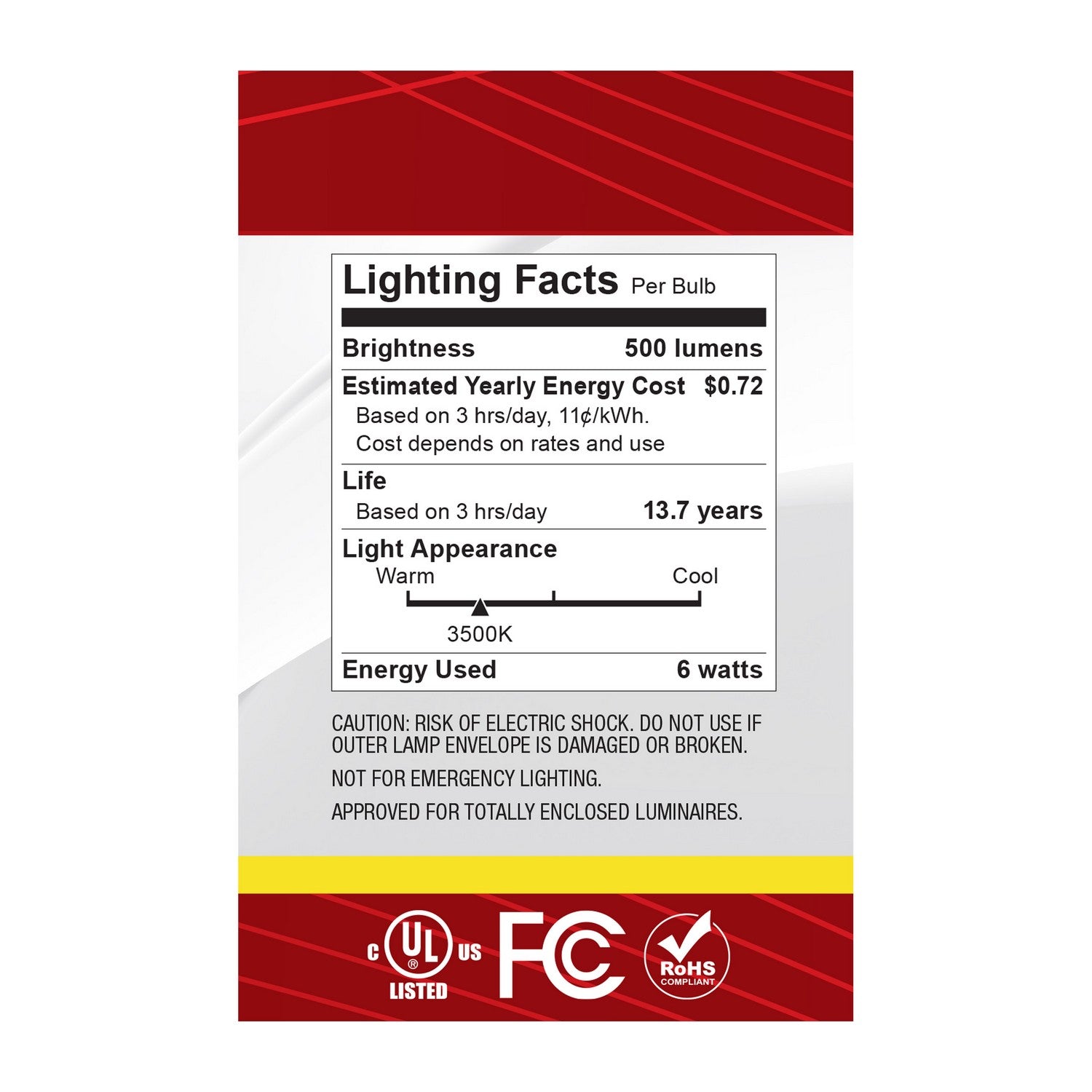 Satco - S12482 - Light Bulb - Clear
