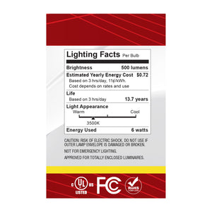 Satco - S12482 - Light Bulb - Clear
