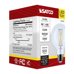 Satco - S12482 - Light Bulb - Clear