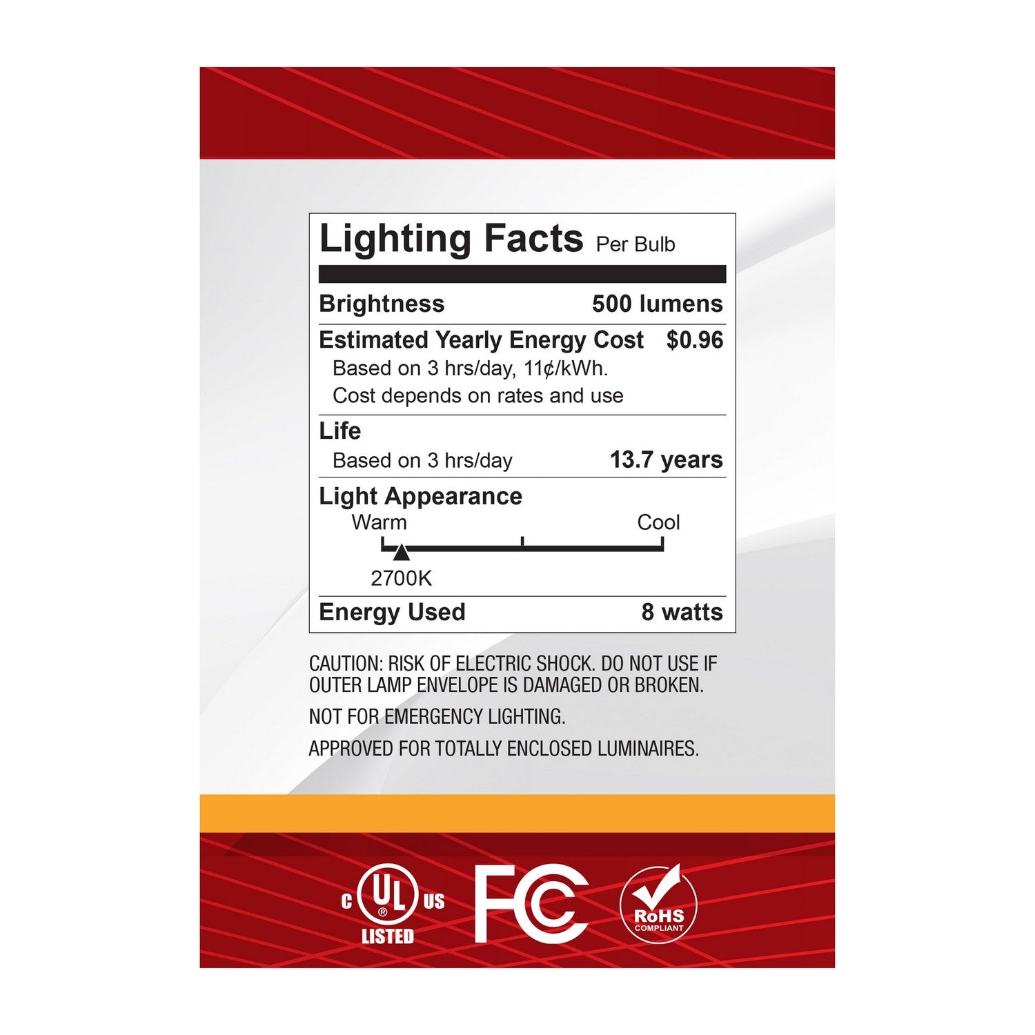 Satco - S12487 - Light Bulb - Clear