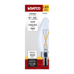Satco - S12490 - Light Bulb - Clear