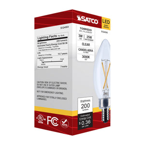 Satco - S12490 - Light Bulb - Clear